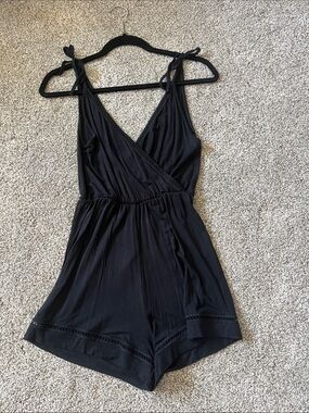 Topshop Petites Black Romper